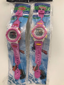 Boy Kid Child Girl Led Digital School Sports Waterproof alarm Wrist Watch Gift Pink
