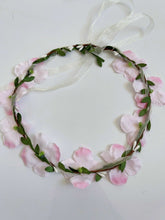 Women Flower Girl Boho Party Wedding Beach Pink Crown hair headband Garland