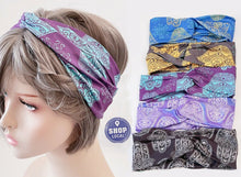 Women Lady Boho Yoga Gym Cross Twist Wide Hair head band Bandanna Headband Wrap