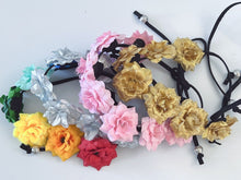 Women Girls Small Flower Party Beach Adjustable Crown hair headband Garland