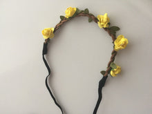 Women Girl Flower Fairy Bohemian Braid Beach Tiara Crown Suede hair headband