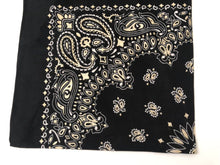 Women Girl Retro Cotton Shimmer Paisley Bandana Hair Headband Wrap Square Scarf