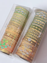 AU 20 Rolls Sticky Washi Tape Papers Gilding Scrapbooking Journal Note Stickers