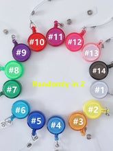 Retractable Badge Reel Swipe Opal Card Holder Security ID Pull Tag Clip Lanyard 2 Randomly Retractable Tags