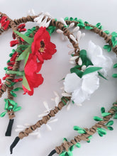 Women Girls Flower Vine Boho Woodland Rustic Wedding hair headband band hoop