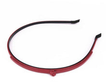 Women Girl Chic Slim Thin Synthetic leather Hair Headband Head Band hoop