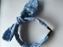 Women Lady Girls Denim Star Dots blue Wire Bunny Bow Party Headband Hair band