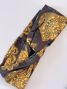 Women Lady Boho Yoga Gym Cross Twist Wide Hair head band Bandanna Headband Wrap