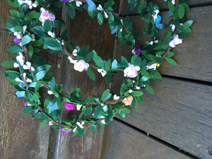 Women Girl Flower Fairy Boho Bridal Simple Beach Tiara Crown hair headband Garland