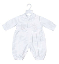 Boys Baby Children White Christening shower Romper Bowtie Vest outfits suits