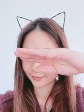 Women Girl Glitter Black Cat Kitty Ear Animal Party Hair Head band headband Hoop