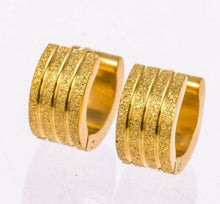 New Man Stainless Steel Frosted matte finish Hoop Earrings Piercings Gift him