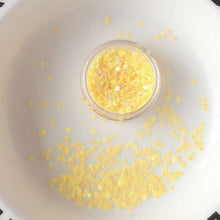 Women Glitter Heart Star Face Eye shadow Nail sequins Festival Tattoo makeup pot Yellow Star sequins