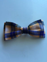 Baby Boys Kids Children Party School Cotton Check bow tie Necktie bowtie Pin Yellow Grey Check