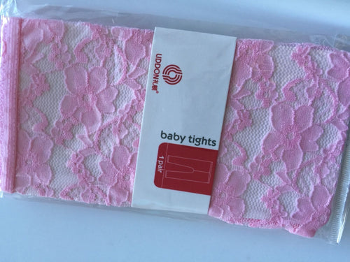Girls Kids baby Children flower Lace Underwear Stocking Leggings Pants 0-3years Light Pink