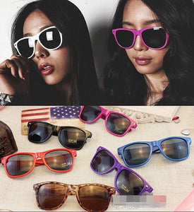 Women Men Vintage 70' 80' Square Shaped Party Eye wear Glasses Sunglasses