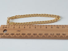 6mm Men Women Hiphop 18K Gold Plated Classic Flat Link Curb Chain Necklace