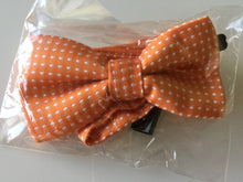 AU Boys Kid Children Party School Pre-tied Wedding dance bow tie Necktie bowtie 05 Orange with dots