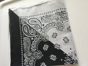 Women Men Retro Hip hop Cotton biker dance Paisley Bandana Hair Headband Wrap