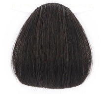 Women Hair extension Wig Wigs Piece Natural Human Hair Blunt Bang Fringe Clip Natural Black