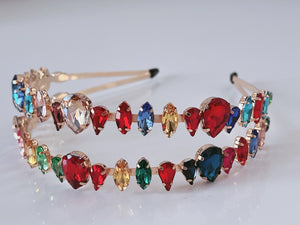 Women Layer Gem Crystal Rhinestone Hairband Hair Head Band Headband Hoop Tiara