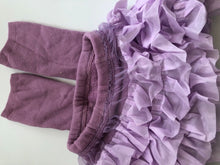 Girl Kids Winter Warm Fleece Plush Lace Tutu Skort Skirt Tights Stockings 2-6 yr