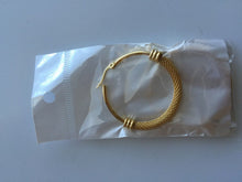 Women Lady Gold Metallic Boho anti-allergy Titanium party Hoop Loop Earrings 38mm