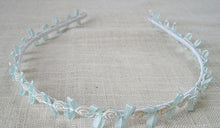 Women Girls Flower Fairy Bohemian Floral Lace Ribbon Sweet hair headband Hoop Light Green Headband