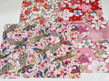 5x Craft Japanese Pattern Fabric Cloth Pieces Sewing Patchwork Wrap Material 5x Pink Set