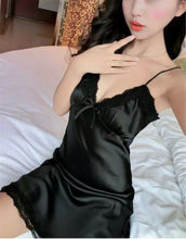 Women Sexy Babydoll Satin Sleek Sleepwear Nighties Strap Cami Chemise Dress