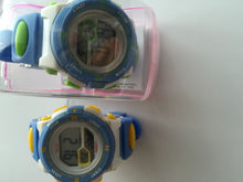Boy Kid Child Girl Led Digital School Sports Waterproof alarm Wrist Watch Gift Sky Blue