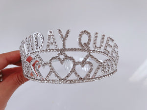 Women Birthday Queen Party Crystal Crown Tiara Headband Hair Band with comb - Elegant Tiara for Weddings & Events