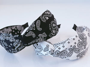 Women Retro BOHO Paisley Wide Hair Band Head Band Headband Bandana Style Hoop