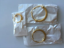 Women Lady Gold Metallic Boho anti-allergy Titanium party Hoop Loop Earrings