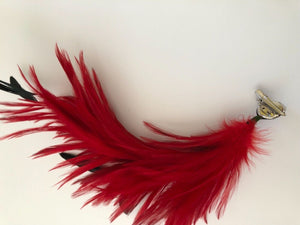 Women Girl Dance Feather Party Hair Head Wear Clip Pin Accessory Fascinator