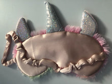 1X Women Girl Fluffy Unicorn Travel flight Sleeping Eye Mask Cover Eyeshade