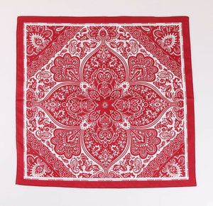 Women Retro Cotton Paisley Bandana Hair Head Headband Wrap Big Square Scarf Mask