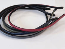 Women Girl Chic Slim Thin Synthetic leather Plain Hair Headband Head Band hoop