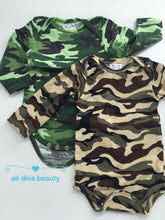 Boy Kid Baby Army Military Party Camouflage Green Camo Romper Bodysuit PROP
