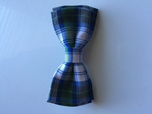 Baby Boys Kids Children Party School Cotton Check bow tie Necktie bowtie Pin Green Blue Check