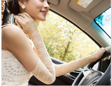 Women Wedding Bridal Party Prom Evening Drive protect Lace Elbow Long Gloves