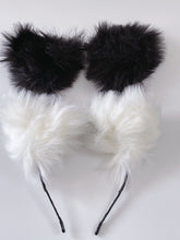 Women Girl Fluffy Fur Cat Kitty fox Bear Costume Ear Party Hair head band Hoop