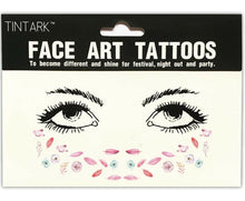 Women Tintark girl Face Mini Flower Body Temporary Tattoo Freckle art Sticker