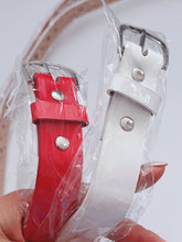 Lady Girls Kid Children Synthetic Leather Chic Flower Floral Pants Buckle Belt