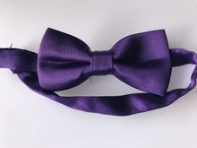AU Boys Kid Child Party Plain Pre-tied Wedding Formal bow tie Necktie bowtie Solid Dark Purple Bowtie