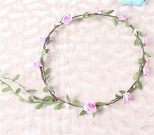 Girl Children Boho Fairy Blossom Flower Leaf hair headband Tiara Garland Wreath