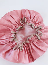 Women Lady Frilly Satin Hair Wrap Waterproof Bath Head Shower Cap Hat Cover