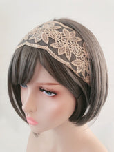 Women Girl Embroidery Boho Retro Lace Floral Headband Elastic Hair Head band