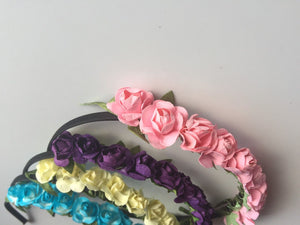 Women Girls baby Flower Fairy Boho Floral Wedding hair headband band hoop PROP