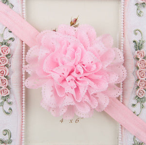 Baby Kids Children Girl Christening Shower Lace Flower Hair Head band headband